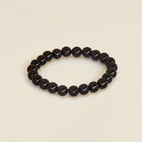 Ambarya black obsidian handmade mala bead bracelet 
